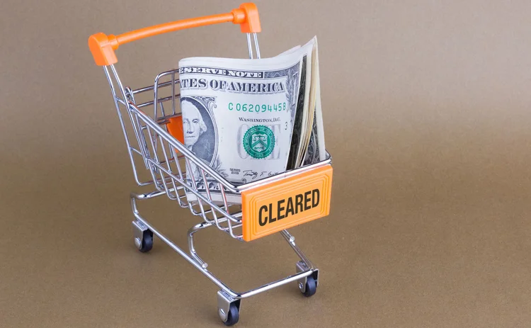 Photo of trolley with dollars