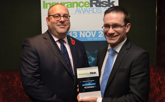 Prudential staff with their Insurance Risk award fpor Reinsurer of the year