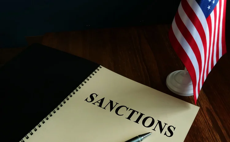 sanctions US flag