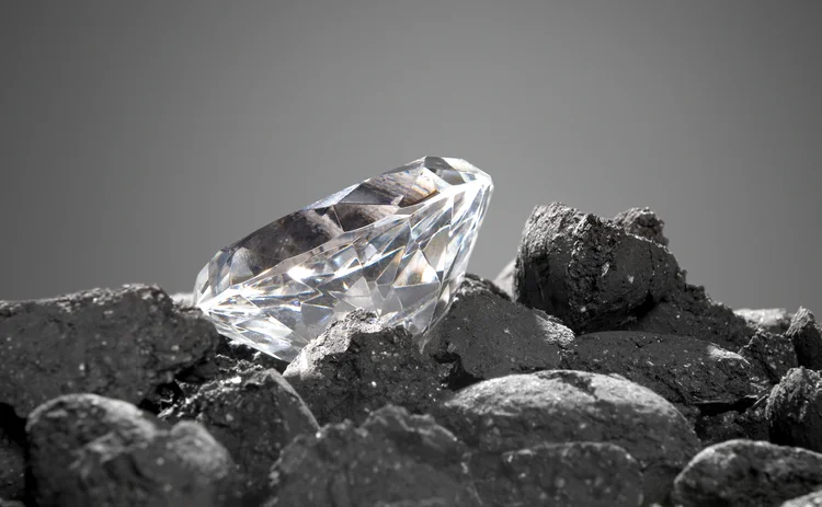 Diamond in coal