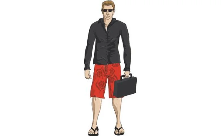 illustration-of-businessman-with-briefcase-in-sunglasses-and-bermuda-shorts