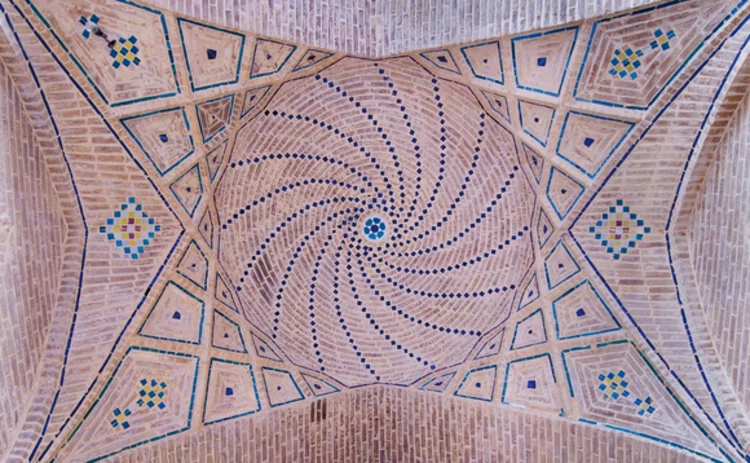 mosaic-islamic-tiles-in-blue-and-sand